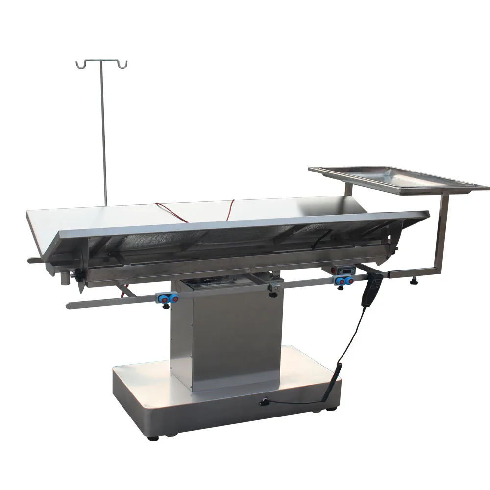 Veterinary Clinic Equipment Electric Stainless Steel Animals Surgical Operating Table