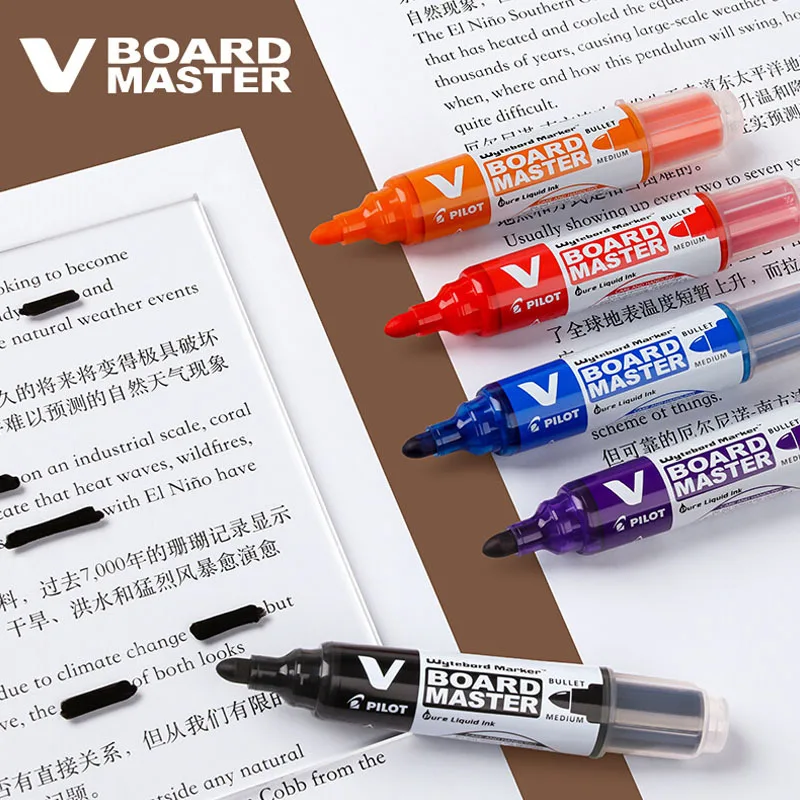 P-ILOT Large Capacity V Straight Liquid Type Water Based Erasable Whiteboard Marker