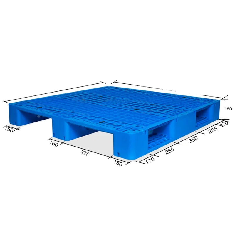 Moderate price closed deck rack load capacity single faced 4 way entry plastic pallet