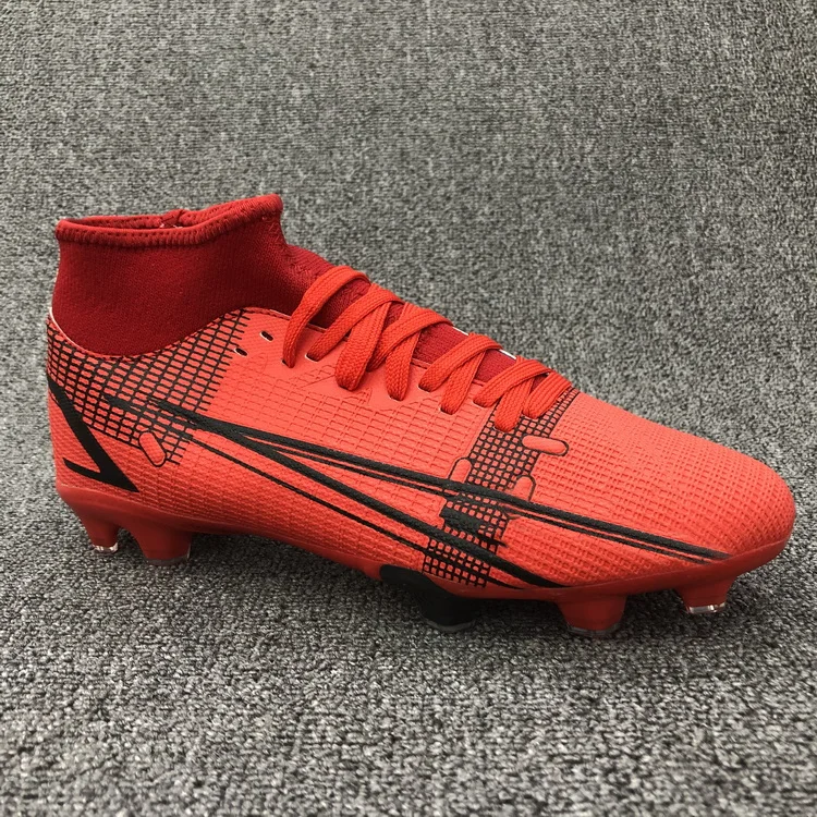 Men The Superfly Sport Ag High Ankle Professional Turf Football Boots Indoor Soccer Cleats Futsal Shoes White Sneakers For Men