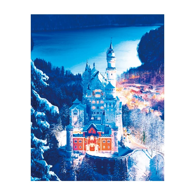 Home Kids Canvas Painting Set Frameless Scenery Wall Art Picture Christmas Gift Beautiful Oil Paintings Paris Street Scenes