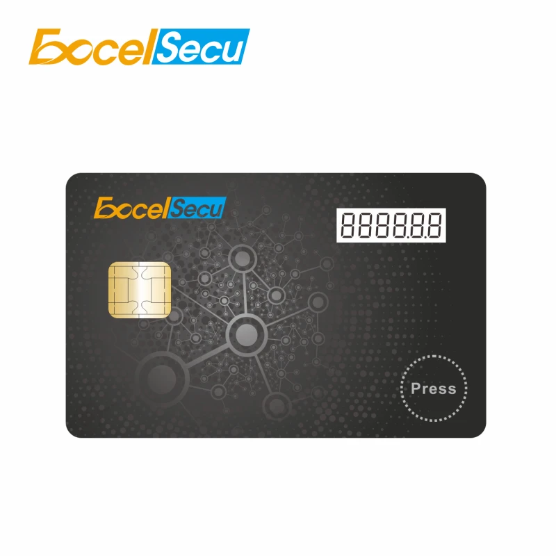 Smart card with E-ink display and One-time password for high security payment