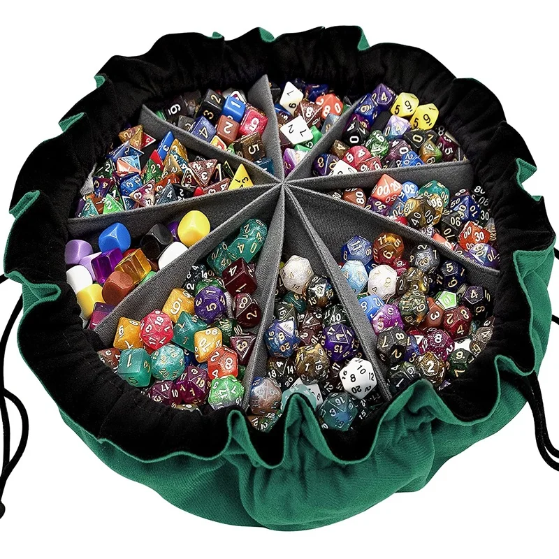 Customized Game Dice Bag Game Dice Holder storage bag Dice Set Tower Drawstring Bags