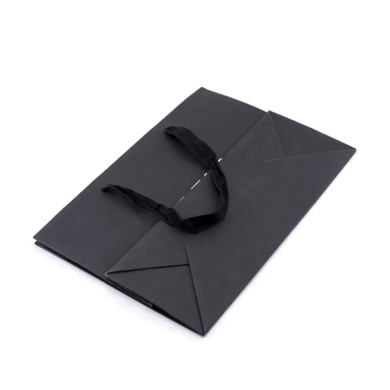 Wholesale Eco-Friendly Reusable Shopping Bags Customizable Paper Packaging with Logo Handles Recyclable Jewelry Clothing Gifts
