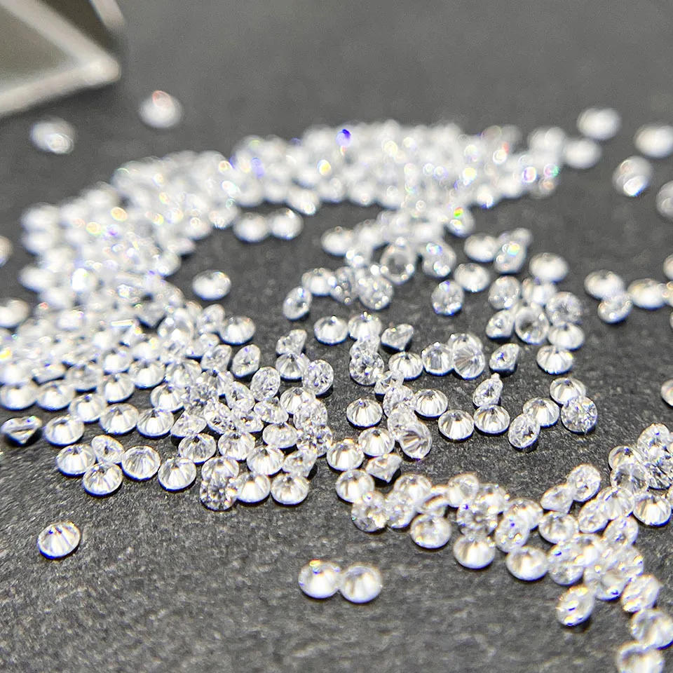 0.7mm-3mm Man-Made DEF China Lab-Grown Diamonds HPHT CVD Loose Gemstones Created Melees