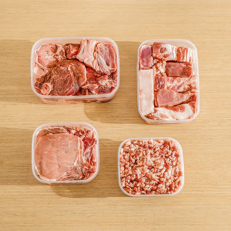 Refrigerator Storage Box Household Food Sealed Box Superimposed Kitchen Fruit And Vegetable Egg Timing Frozen Storage Box