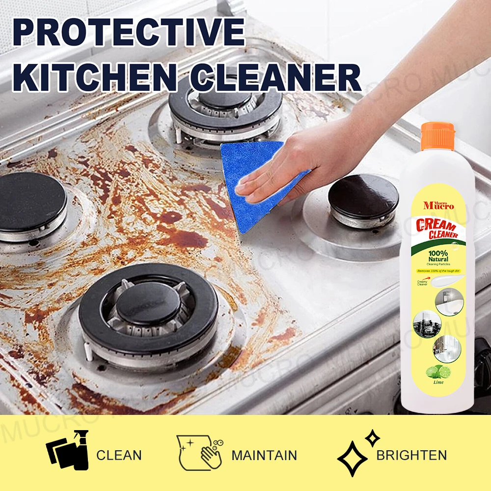 All Purpose Flash Strawberry Lemi Scent Cleaner Desgreser Powerful Stubborn Stains Oil Surface Multi Function Cream Cleaner