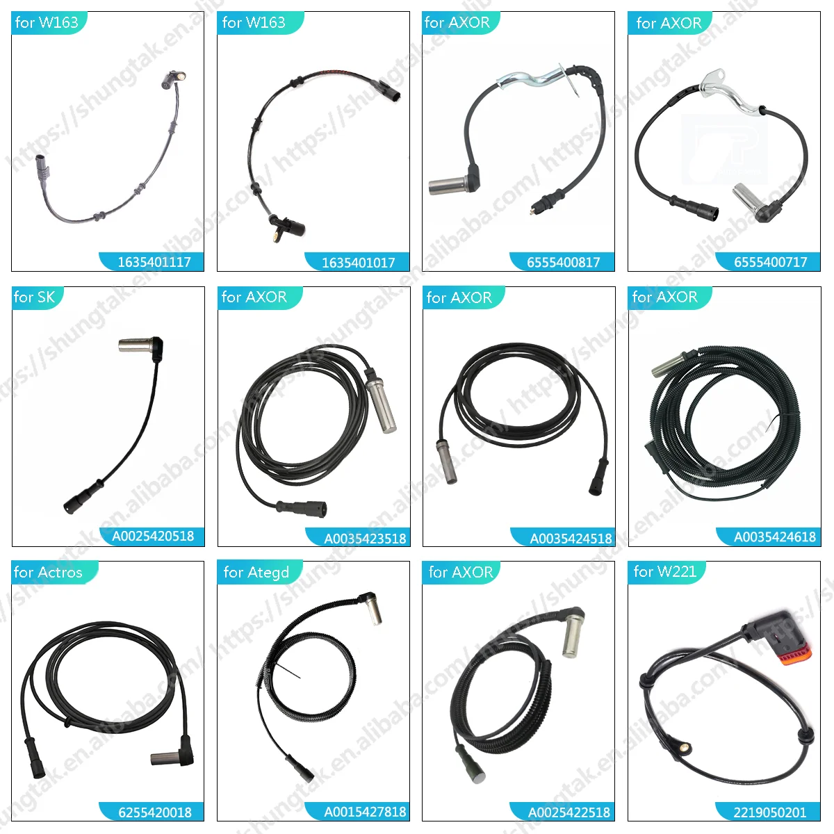 Wheel Speed Sensor ABS Sensor for Mercedes Benz CLC CLA GLA M GL A B SLK C GLK E CLK CLS SLS S R GLC GLE W901 W902 W903 W904