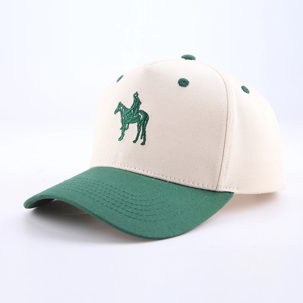 Wholesale Custom 5 Panel Underbrim Acrylic Dad Hat Unisex Embroidery Logo Polyester Baseball Hat Sports Cap For Men Women