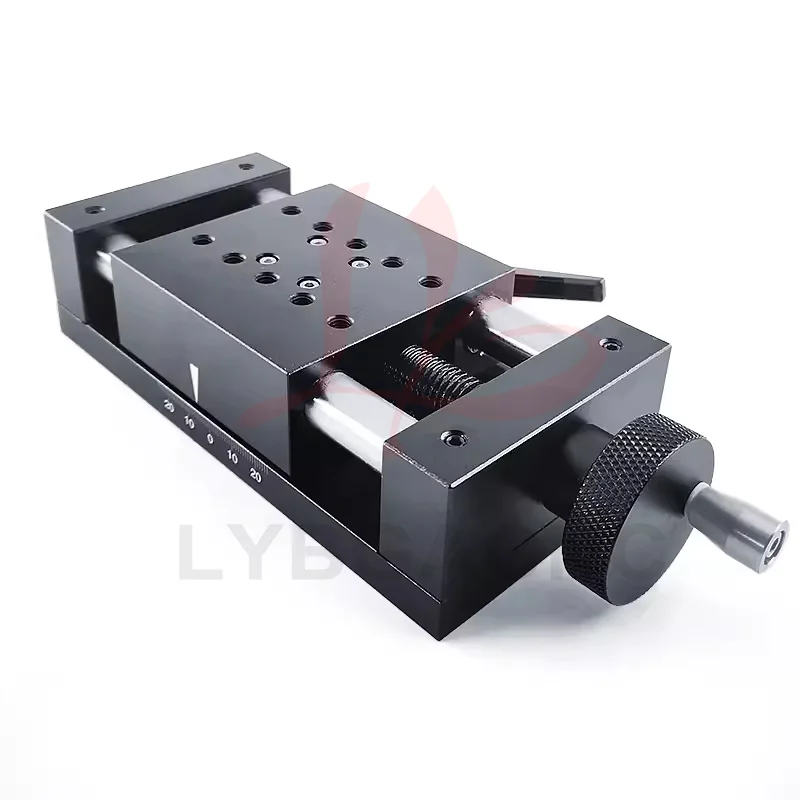 LY DIY XYZ Axis Heavy-duty Sliding Table 80MM Width Mini Shift Worktable Adjusting Worktable with Manual Micro Adjustment