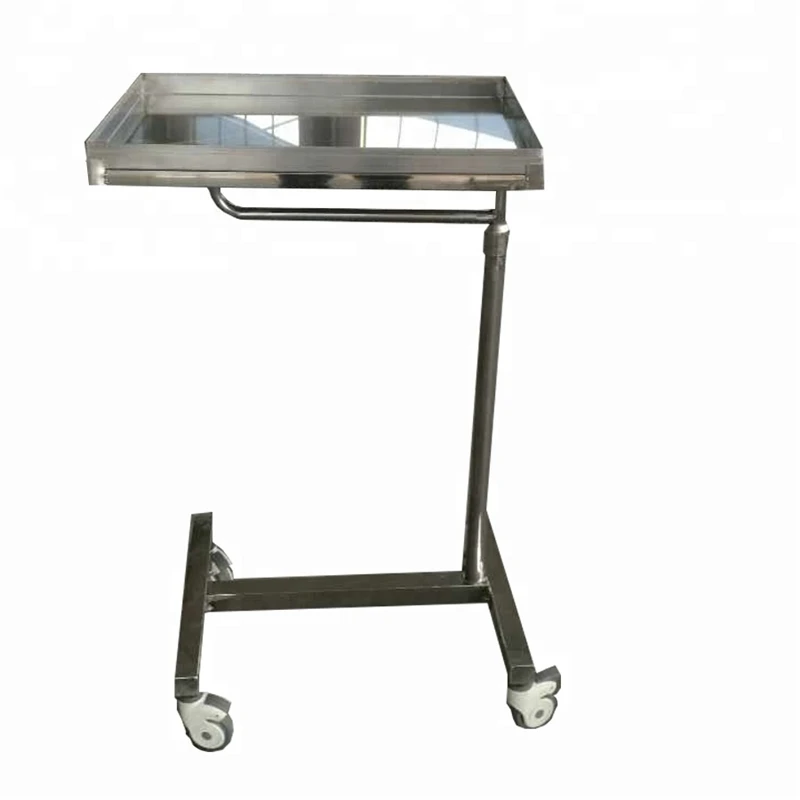 Eur Pet Manufacture Professional Veterinary Equipment Clinic Hospital 304 Stainless Steel Medical Trolley