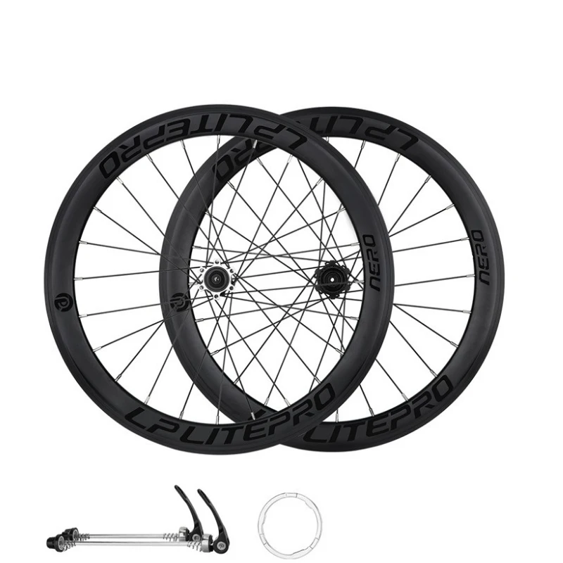 LP Litepro AERO сверхлегкие велосипедные колеса с двойным ободом 40 мм для BMX складной велосипед 20 дюймов комплект колес 406 451 дисковых тормозов