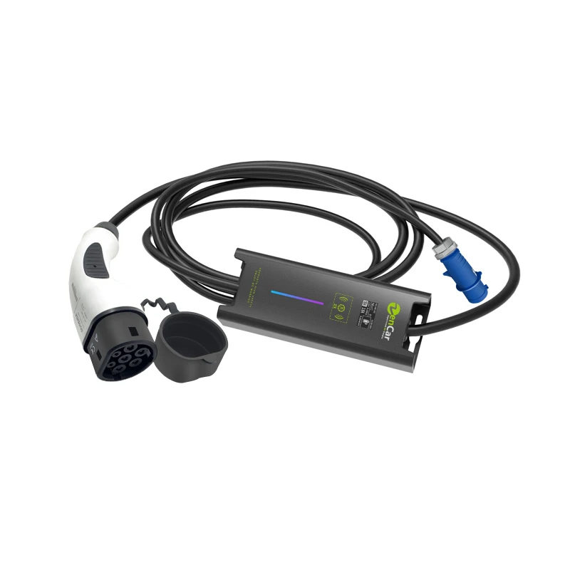 
 Портативное автомобильное зарядное устройство Zencar Evse для электромобилей, синее зарядное устройство  