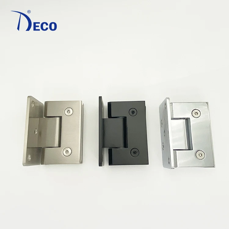 Квадратной формы с выгнутой поверхностью латунный хромированный атласная сверхмощный 90 градусов, стеклянная душевая дверь Поворотный шарнир для стеклянной двери