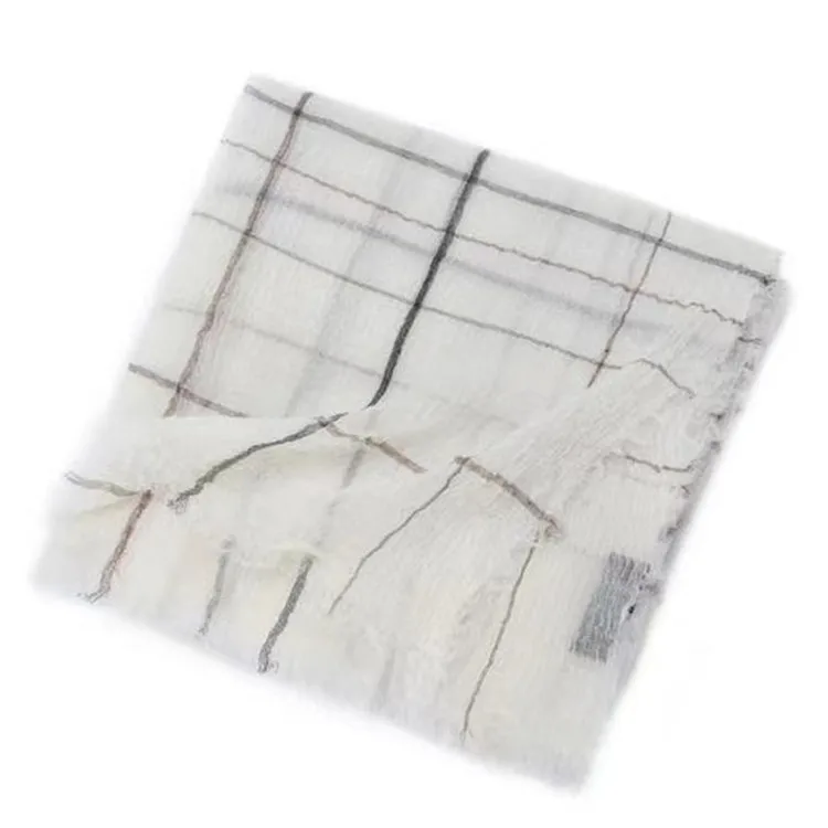 New soft women shawl merino alpaca wool embroidery 100% wool cash scarf shawl