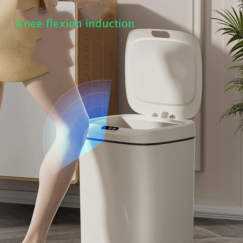 14L Slim smart sensor trash can electric automatic plastic garbage bin office kitchen home rubbish dustbin
