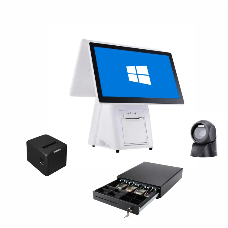 Small Business Pos Machine Terminal All In One Point Of Sale 15.6 Inch Touch Screen Retail Pos System Cash Register