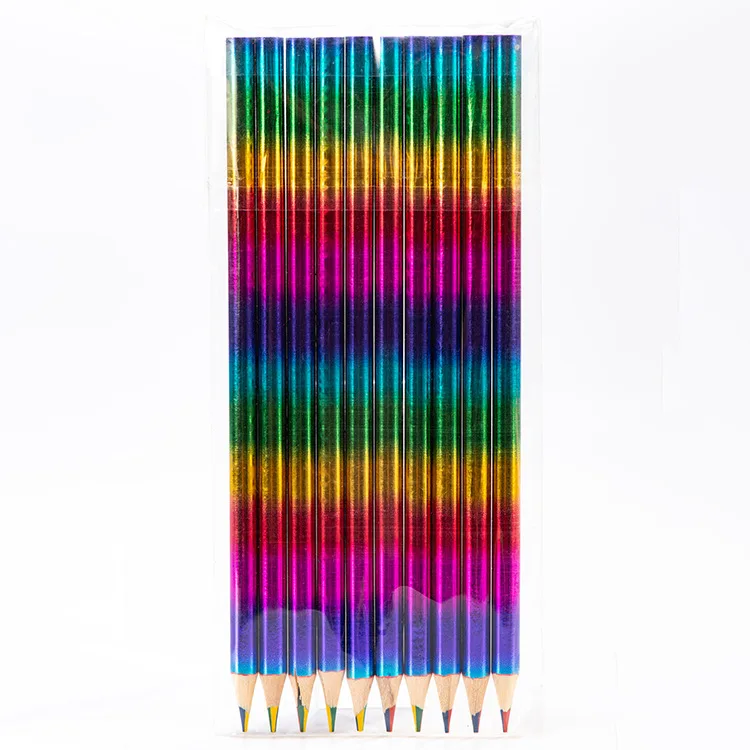 Wholesale Promotional 4 colors in 1 lead multi colored rainbow color pencil for gift