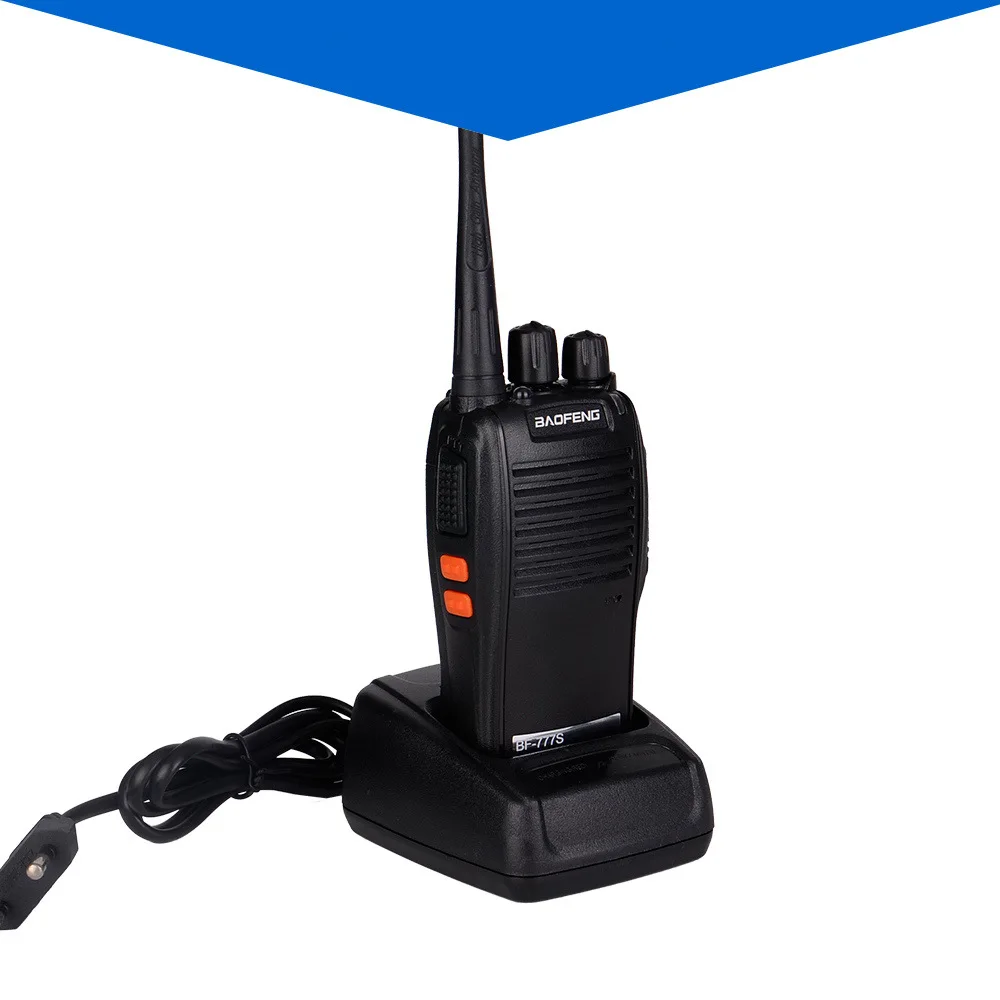 Hot Sale Baofeng 777s Original Handheld Walkie Talkie with Earphones Long Range 16 Channels Portable Transmitter 2 Way Radio