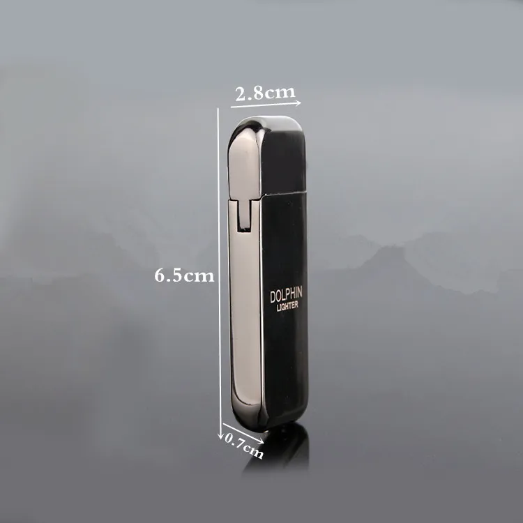 J101 Wholesale Custom LOGO Metal lighter Refillable gas cigarette  lighters