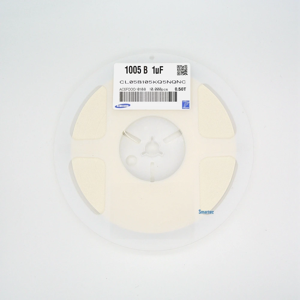 105K SMD Capacitors 0402 1uF 10% 6.3V X7R CL05B105KQ5NQNC