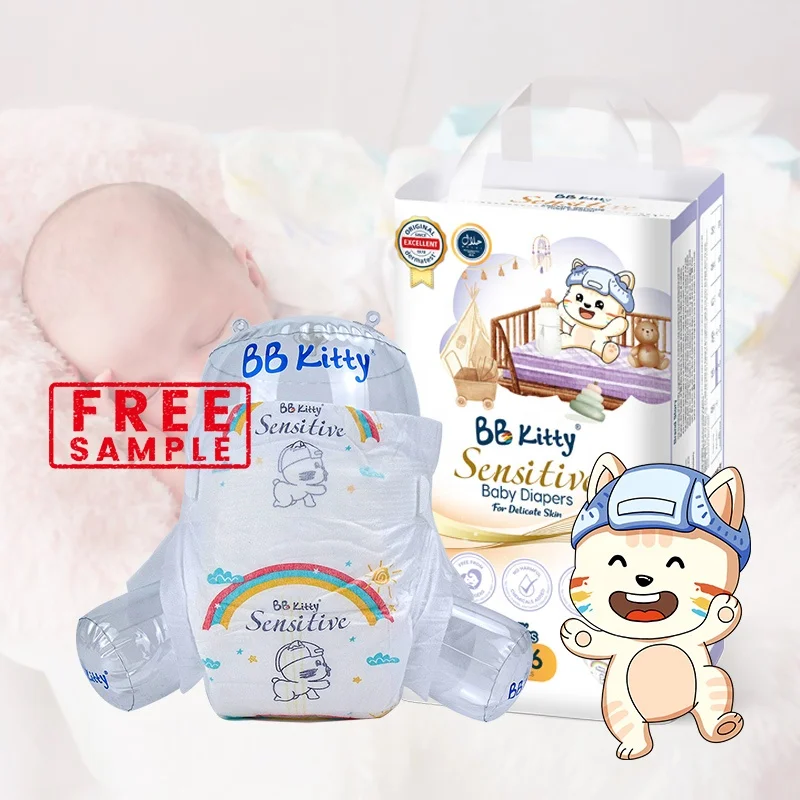 Недорогие детские подгузники BB Kitty японские Fraldas Para Bebs корейские оптовая продажа