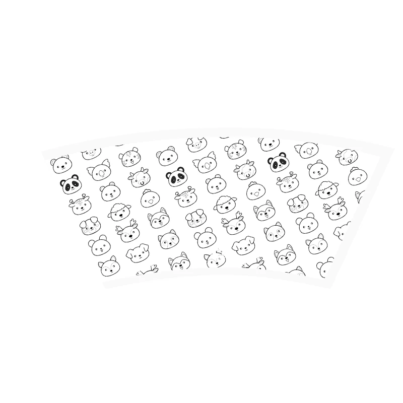 Food Grade Disposable Coffee Paper Cup Fans With Customized Logo