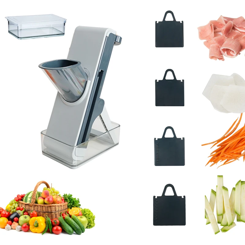 2024 Top Multifunction Manual Potato Chips Cutter Blade Stainless Steel French Fry Cutter potato cutter Vegetable Slicer