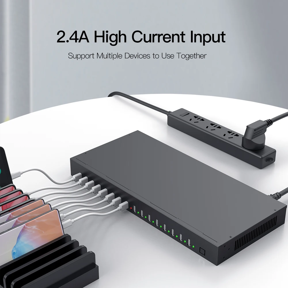 C-165 Sipolar 16 port usb hub power adapter 200W  usb fast charging station