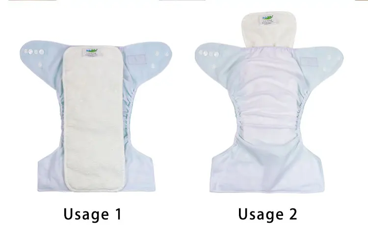 Solid Cloth Diaper One Size Fits All Washing Nappies Button Adjusted Diaper Factory Reusable Pocket Diaper