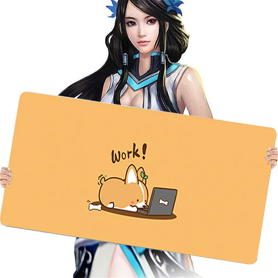 
OEM Cute Gaming Mouse Pad Grande 900x400 Gamer Keyboard Mousepad Waterproof Desk Mouse Mat 