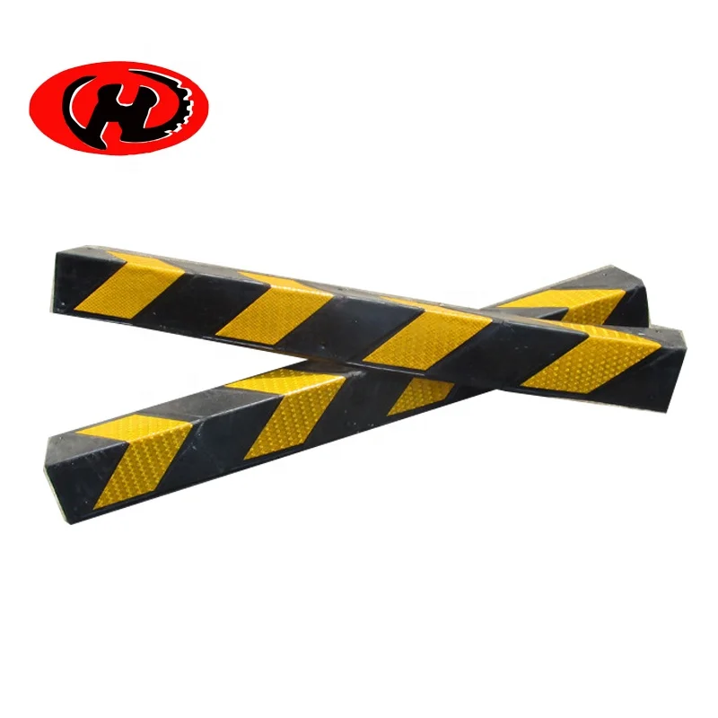 rubber corner guard rubber bumper with reflective sticker