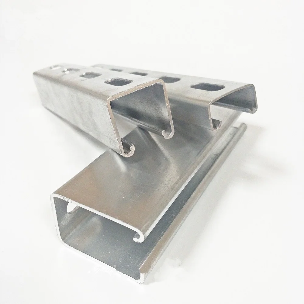 Unistrut channel size/Strut slotted c channel steel price manufacturer