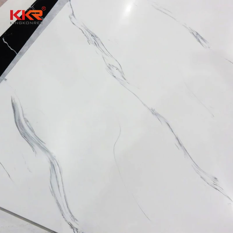 Solid Surface Manufacturer 6MM Thickness Big Slab Artificial Stone