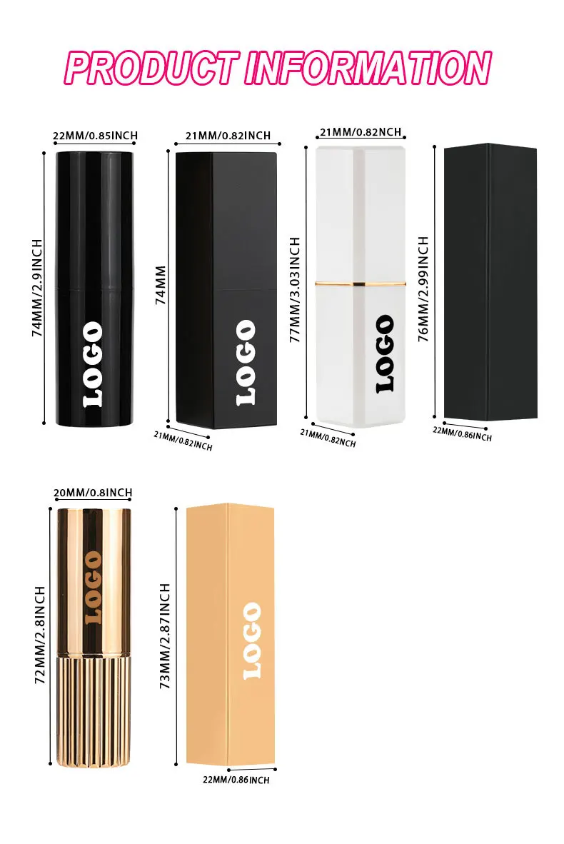 HMU Custom 24 Hours Long Lasting Waterproof Luxury Lip Stick Organic Natural Makeup Private Label Purple Nude Matte Lipstick