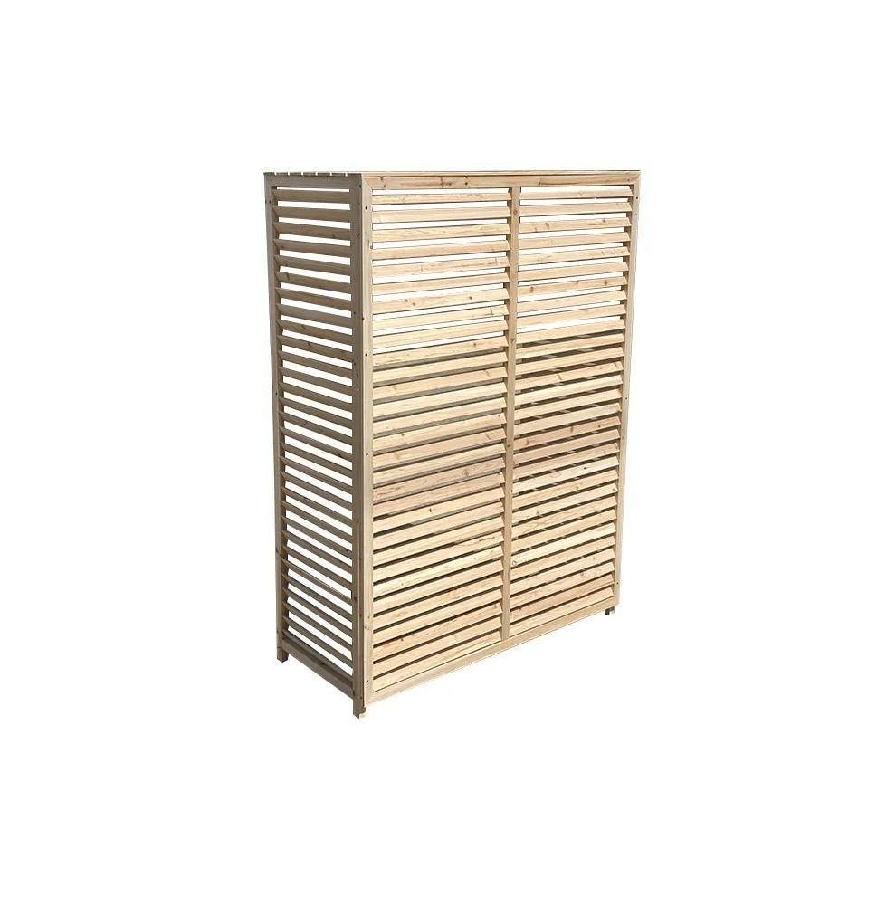 Quick delivery air conditioner outdoor unit cover wooden home air conditioner cover