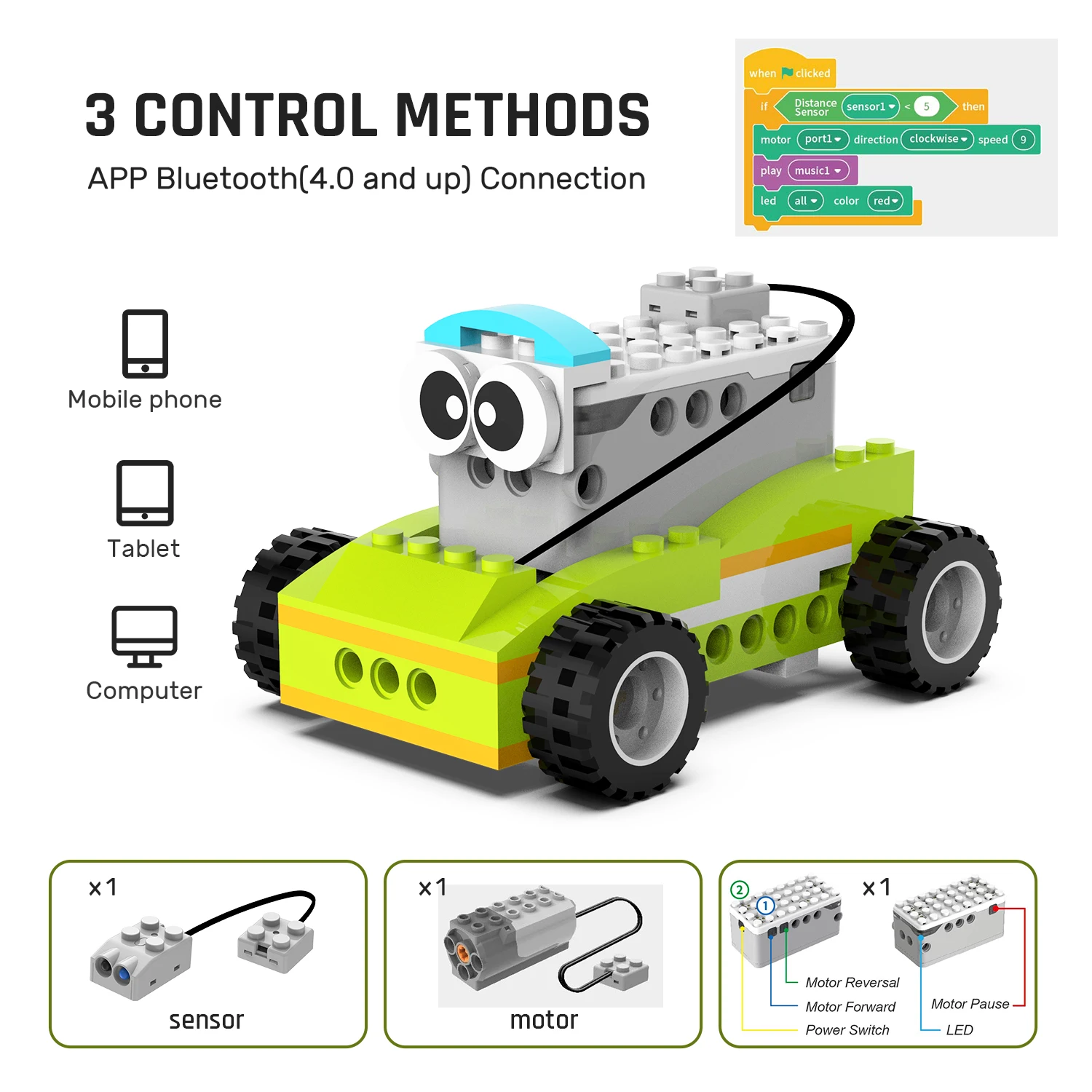 STEM toys Learning Kit Children Programming Robot Science Teaching Robot toys for Kids Students wedo 2.0, For Kids Age 6+