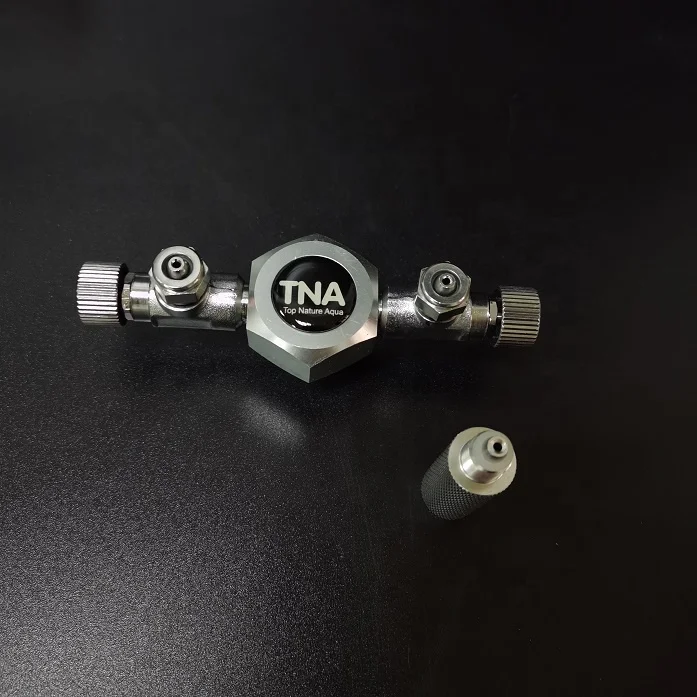 Aquarium Landscape Tank 2 way Fine Tuning CO2 Splitter Valve for CO2 supply system