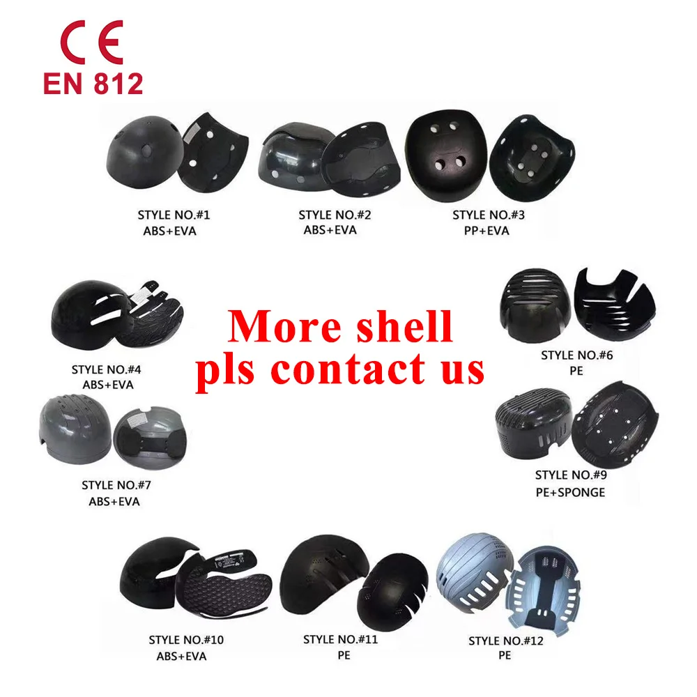 Cap Safety Helmet Inlay Insert Baseball Ce En812 Breathable With Chin Strap Adjustable Caps Bump