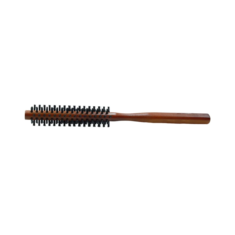 Made in China Wholesale wooden roller comb home salon styling bristle and nylon roller hair brush round hairbrush