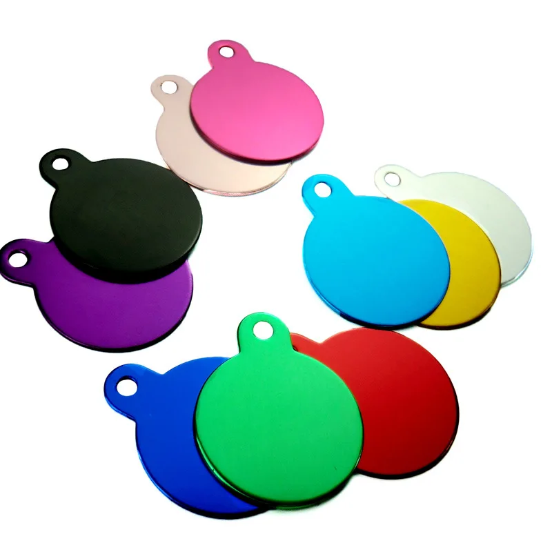 Personalized Laser Engraving Aluminum Blank Sublimation Dog Tags