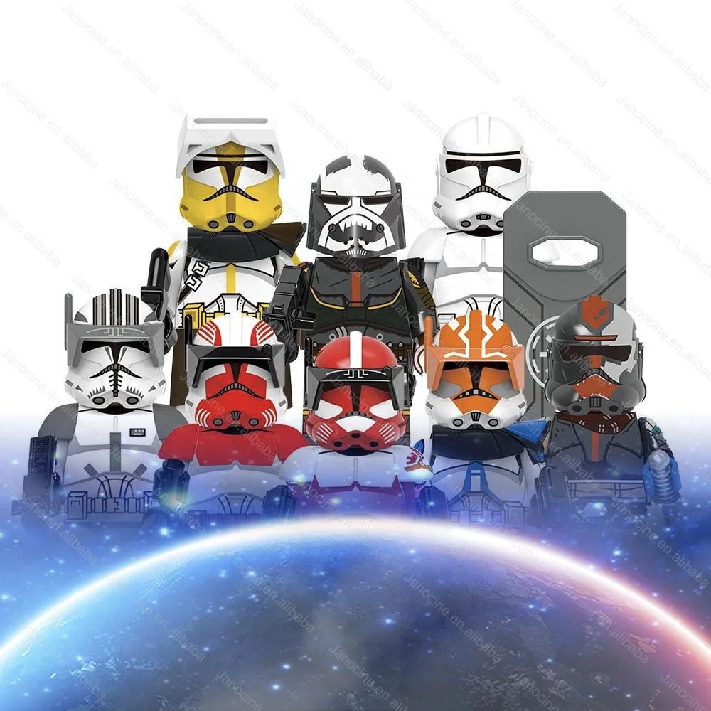 SW Space Wars Darth Mini Action Figures Clone Trooper Droids Jedi Anakin Skywalker Plastic Building Blocks Set Kids Gift
