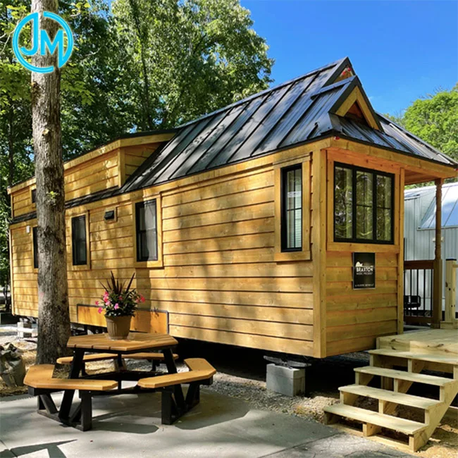 AS/NZS Standard Prefabricated Prefab Light Steel Frame Mobile House Tiny House on Wheels with Trailer