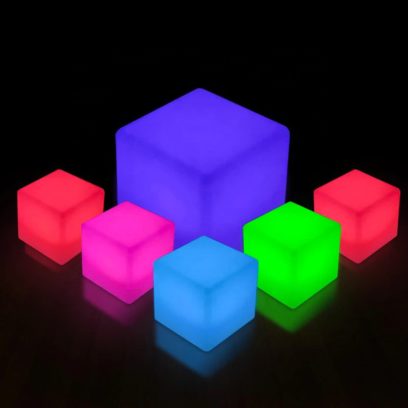 Садовый перезаряжаемый игровой Настольный набор для настольных игр с длинным светом rgb уличный барный постер светодиодный кубический