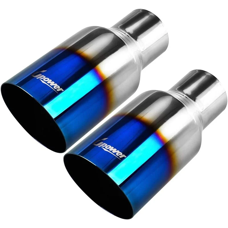 Stainless Steel Dual Exhaust For Exhaust Muffler Tail Throat Exhaust Muffler Pipe Tip