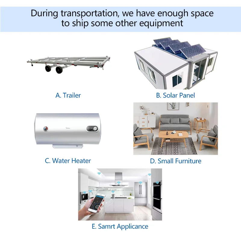 Steel with Insulation Layer 20ft 40ft Thermal Foldable Expandable Prefabricated Modular Folding Portable Container House