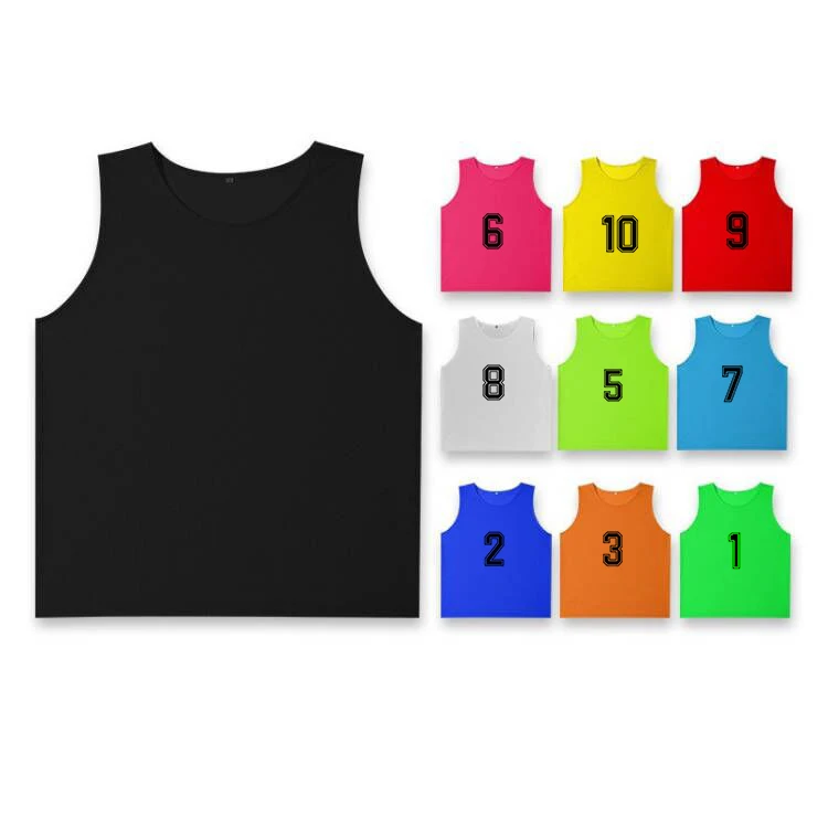 Factory Wholesale custom soccer vest training mesh bibs training vest sport