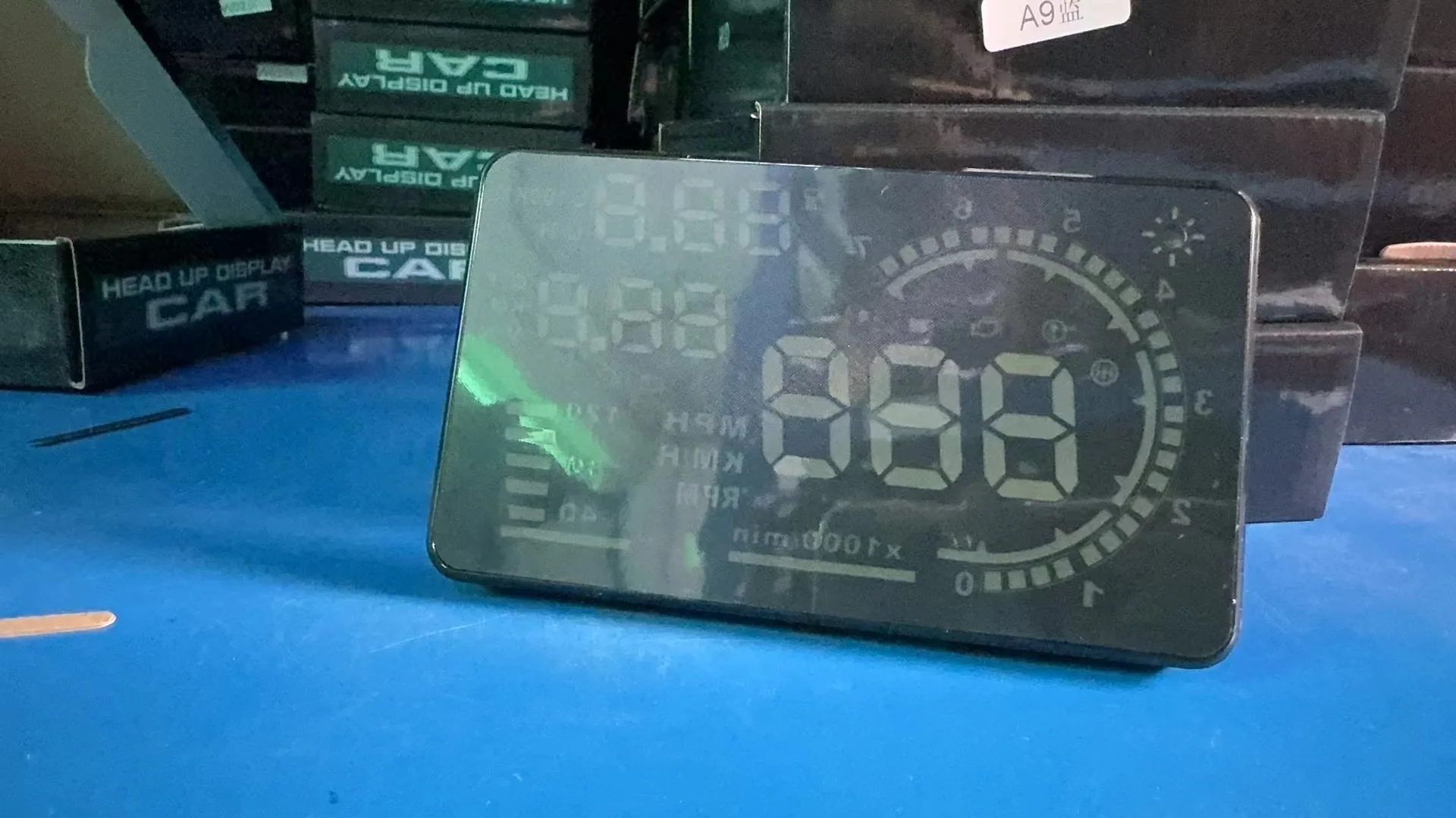 High quality digital speed display car electronic speedometer with cyberpunk design style