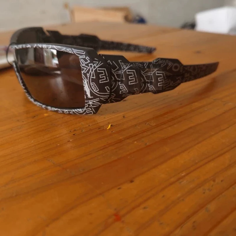 Original Designer Sunglasses Famous Brand Authentic Graffiti Color Men Cycling Riding Sports Sunglasses Oak