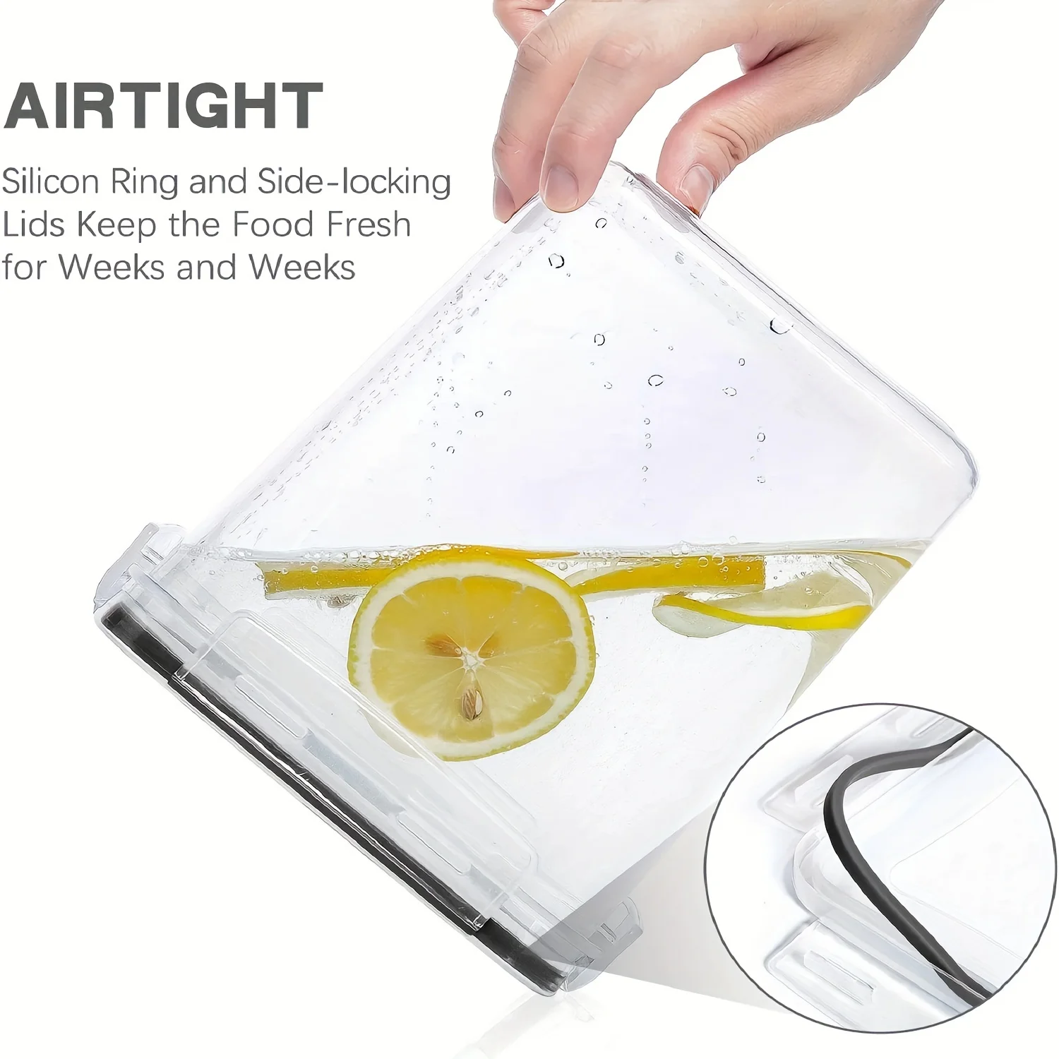 12Pcs Set BPA-Free Plastic Cereal Container Dispenser Airtight Watertight Cereal Keeper Dry Food Storage Container Box